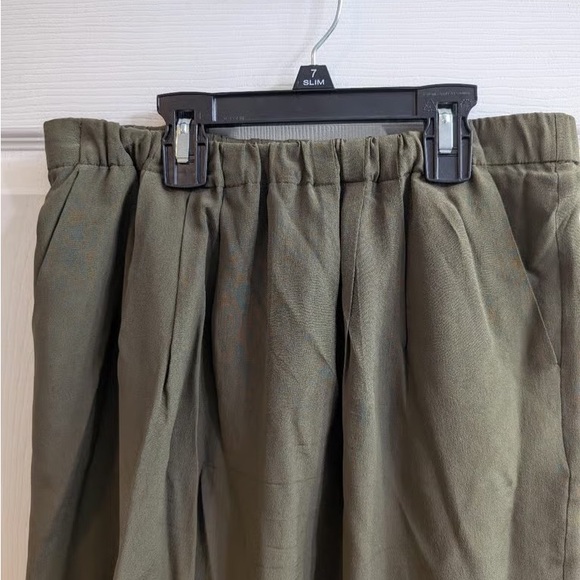 Olive Green Women's Skirt - Picture 2 of 4